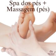 Spa dos pés com massagem relaxante e hidratação.